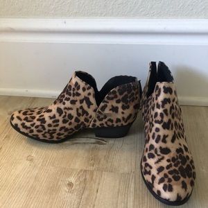 Madeline Western Almond Round Toe Slip on Bootie